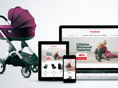 Babyshop launch visual 3d ipad macbook phone visual