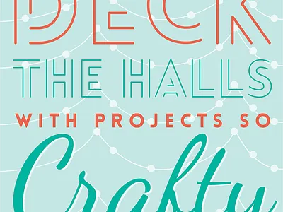 Deck The Halls ecard email typography