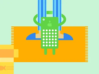 Fishisfast illustration colors delivery flat illustration order parcel service site web