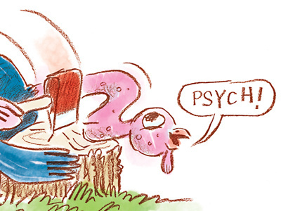 Psych Turkey ax chop hatchet psych thanksgiving turkey