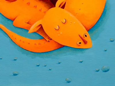 Security acrylic charity dragon hospice illustration kid pencils