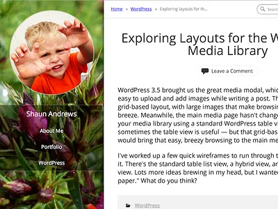 Growing Panes theme wordpress