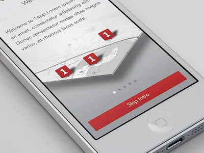 1app Walkthrough Comp app avenir clean flat fresh mobile mockup pagination tutorial walkthrough