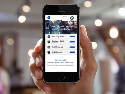 Bmw CarTec mobile web bmw iphone mobile resposive web