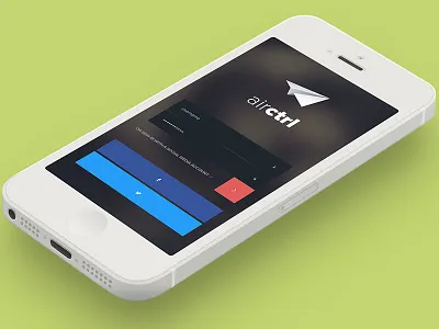 Log In Screen for Client Project angle blur facebook flat flatui in log login mockup shadow social media twitter