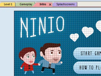 Splash Screen construct2 game heart html5 scirra wedding