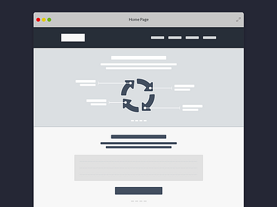 Wireframes blue infography process ui ux web website wip wireframe
