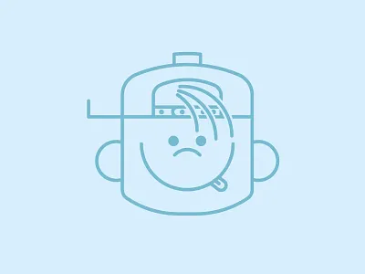 Mid Century Aaron Kim face hair hat illustration portrait