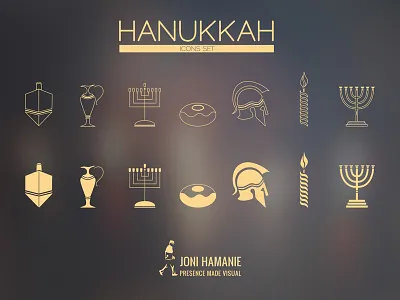 Hanukkah Icons holidays icons icons set mobile ui web