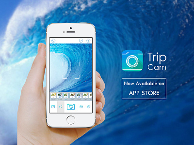 Trip Cam blue camera green ios7 photo travel trip ue ui