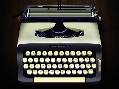 INKOD Typewriter Old School ... Give me some noise :P alphabet inkod keyboard keys noise old school pages paper qwerty space typewriter vintage