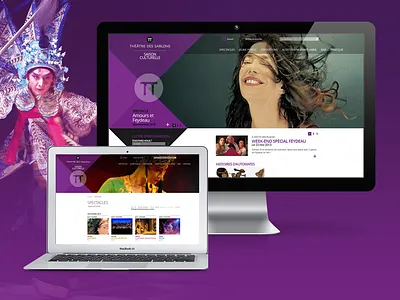Théâtre des Sablons design site web théâtre