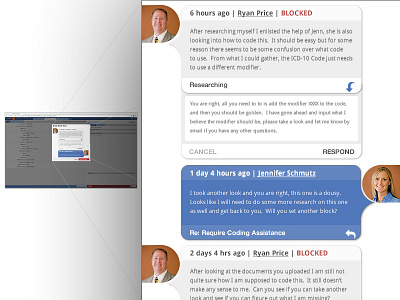Speech Bubbles II Semi-Flat Semi-Threaded bootstrap clean comments css3 healthcare html5 medical reverse chronological comments semiflat ui web app white