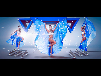 VIVA Girl 3d abstract artwork diamonds digital flare floor geo girl model photography poly