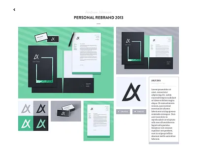 Personal Website Redesign masonry page personal portfolio site website