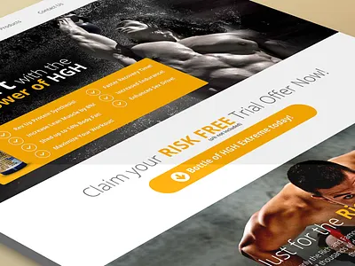 HGH High Extreme - One Page Web design extreme healthcare html5 landing one page physician ui web