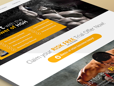 HGH High Extreme - One Page Web design extreme healthcare html5 landing one page physician ui web