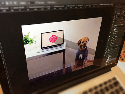 Dribbble + Shopify, Dec 3 blur designselfie flat longestshadow workspace