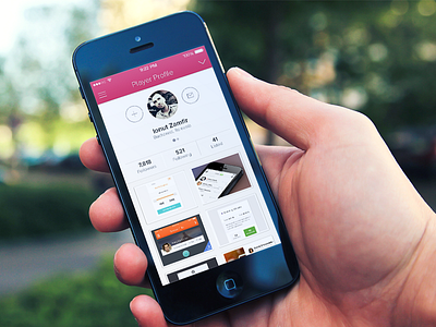 Dribbble App app design dribbble flat ios ios7 iphone photoshop ui user inteface