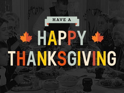 Gobble Gobble Hey! holiday thanksgiving typography