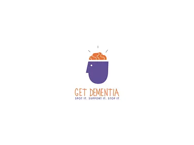Dementia Campaign Logo colour design illustration logo design london type ui ux