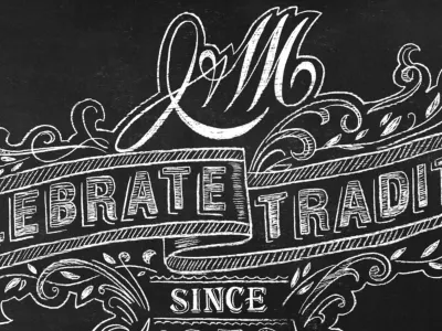 Chalk Art - Johnston & Murphy Christmas 2013 chalk chalk art chalk design chalk lettering chalk typography