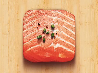 Salmon Icon food icon ios salmon