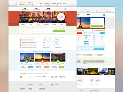 Citytrip Pitch cities city citytrip leisure light site travel trip upselling webdesign website