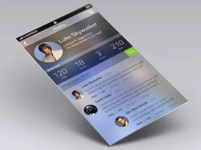 Footy Genie Mobile App app football luke skywalker mobile page profile soccer sport star wars