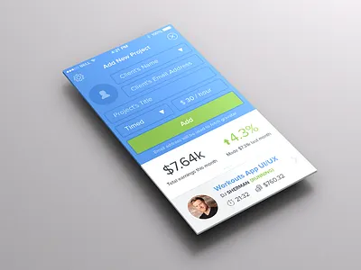 Add new project 7 app design form ios ios7 iphone ui ux
