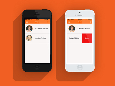 Users Screen for upcoming project. app dribble invite ios iphone kook thanks ui