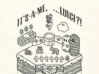 It's-A-Me,...Luigi?! cross section isometric luigi mario nintendo year of luigi