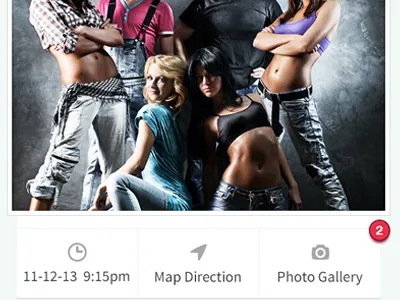 Mobile Application adorasoft design events flat iphone iphone5 mobile app party ui ux