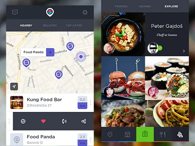 Foodie app asian food foodie gourmet ios korean map people photo place social