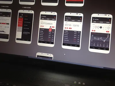 Pulse App android app design clean flat lab magnetic map mobile mypulse statistic ux wireframe