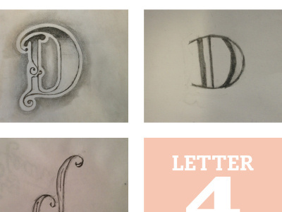 The Letter D done fun hand lettering letters pencil type typography