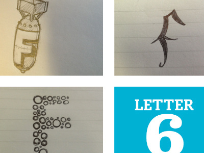 The Letter F done fun hand lettering letters pencil type typography