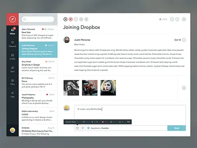 Mochila Mail manufactured app application clean email flat icon icons mail minimal ui web website