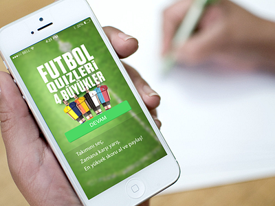 Futbol Quizleri iOS App UI app football ios iphone quiz team ui ux