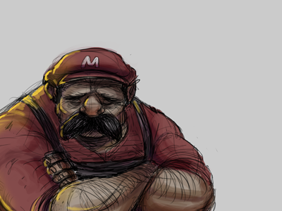 Mario bros mario nintendo realistic sad super