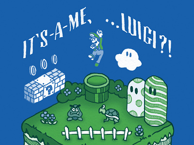 "It's-A-Me,...Luigi?!" Final cross section luigi mario two color year of luigi