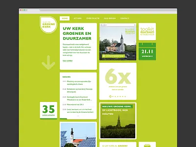 Site Redesign church flat gill sans green navigation simple ui website