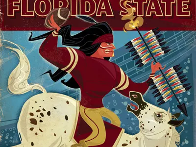 Florida State florida state football fsu horse red spear