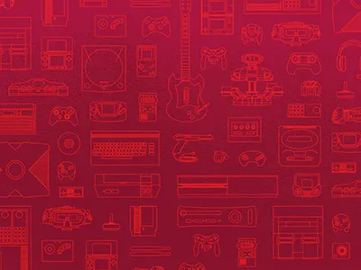 Video Game Print Design 2 design game icons illustration paper video