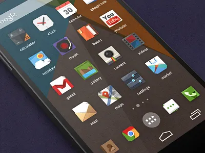 TARCON - Android Icon Set android app application carton desktop flat icon system