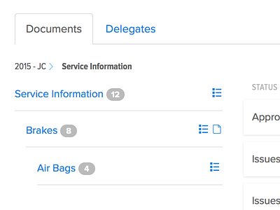 Table of Contents badge files table toc