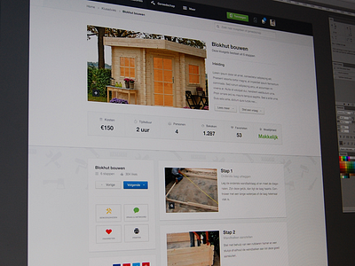 Steps clean guide instructions steps ui web white