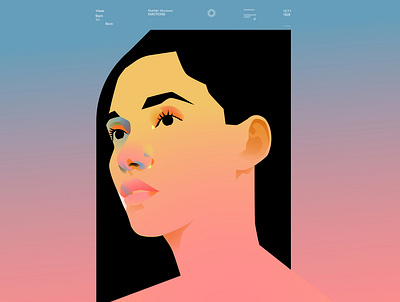 Human Maximum abstract composition design girl girl portrait girls illustration gradient map gradients illustration laconic lines minimal portrait poster vector vector portrait woman woman illustration woman portrait