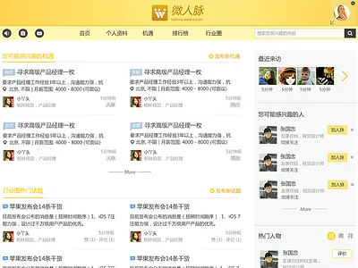 Wconnect Index Page flat head index list news page sns social web website