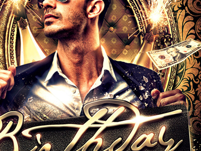 My Birthday invitation anniversary birthday birthday bash celebration event fireworks flyer party poster print template